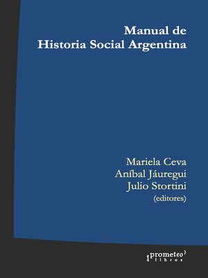 cover image of Manual de historia social Argentina